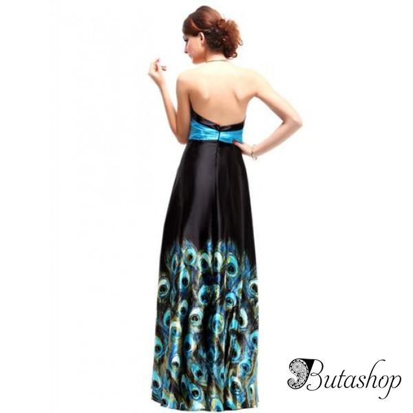 РАСПРОДАЖА! Длинное вечернее платье с принтом - butashop.com