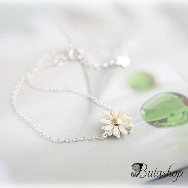 РАСПРОДАЖА! Мерцающее ожерелье с цветочком - butashop.com