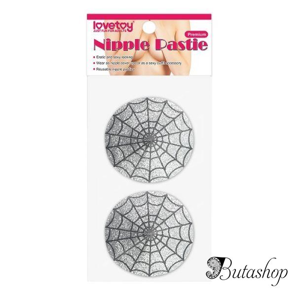 Reusable Spider Glittering Sexy Nipple Pasties - butashop.com