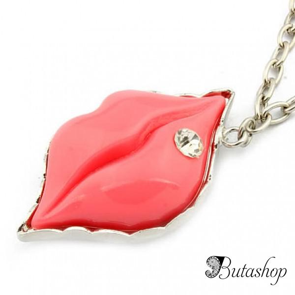 РАСПРОДАЖА! Ожерелье с красными губками - butashop.com