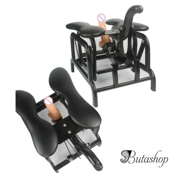 Strong Metal frame telescopic distance sex machine chair sex furniture with one free dildo-Flying Bird - butashop.com