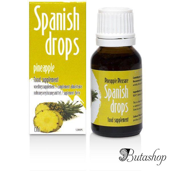 Возбуждающие капли Spanish Drops Pineapple Fudge (15ml) - butashop.com