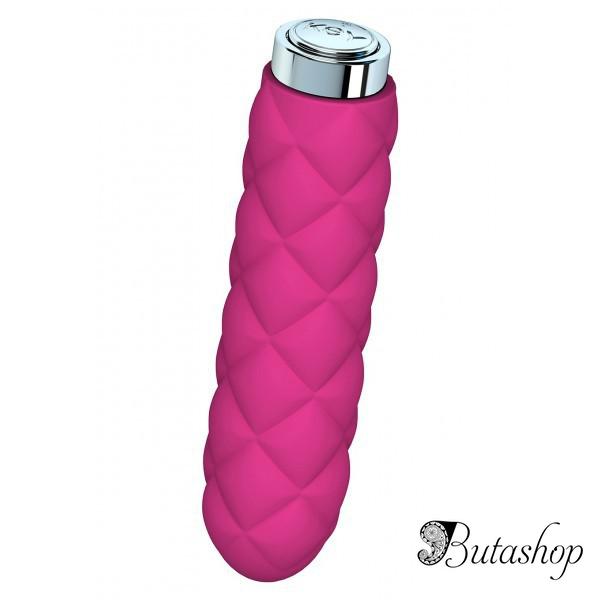 Стильный вибратор розового цвета - butashop.com