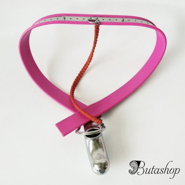 Розовый мужской пояс верности - www.butashop.com