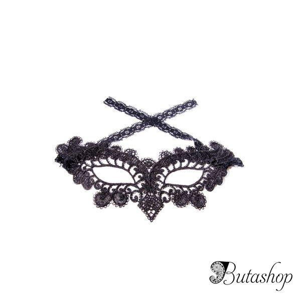 Ажурная маска  классического черного цвета - butashop.com