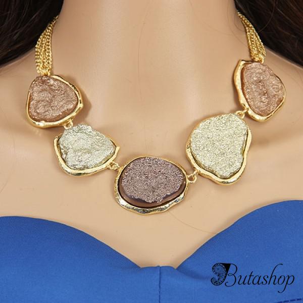 РАСПРОДАЖА! Элегантное ожерелье с камнями - butashop.com