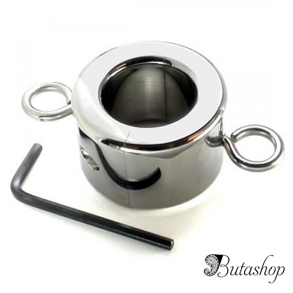 Металлическое кольцо на мошонку (3 вида) Large Ball Stretcher Weight for CBT - butashop.com