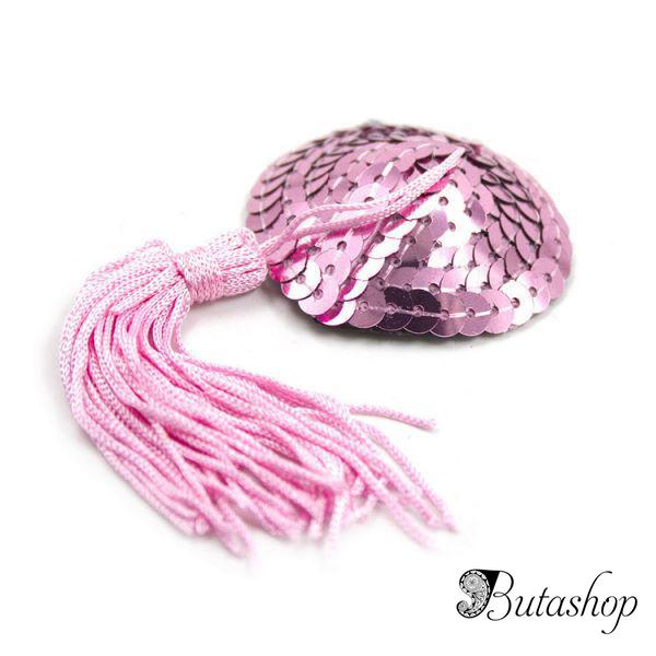 Розовые стикини с паеткми - butashop.com