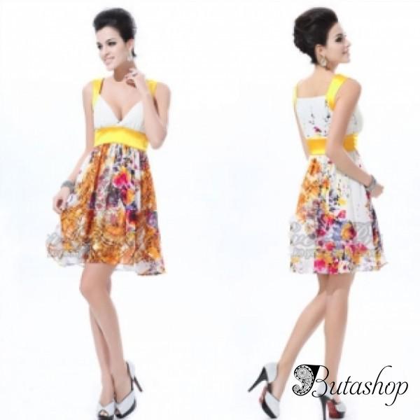РАСПРОДАЖА! Изящное платье с цветочным принтом - butashop.com