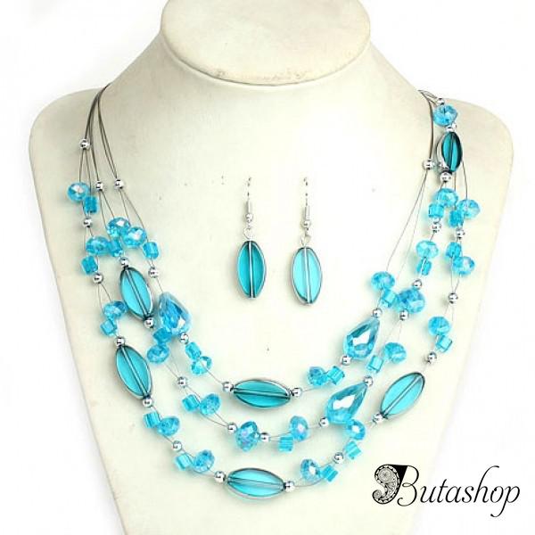 РАСПРОДАЖА! Комплект с голубыми камнями - butashop.com