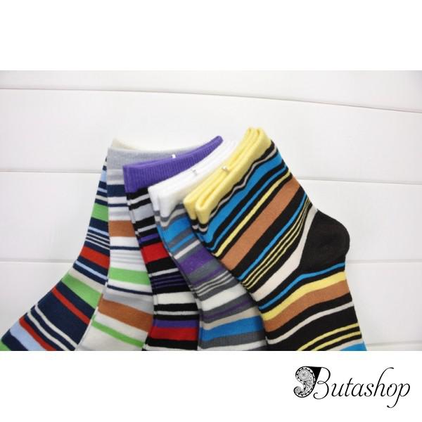 РАСПРОДАЖА! Носочки женские разноцветные, 5 шт. - butashop.com