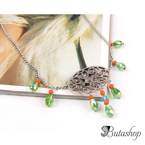 распродажа! шикарное ожерелье с горным хрусталём - butashop.com