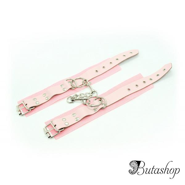 Розовые наручники на цепочке - www.butashop.com