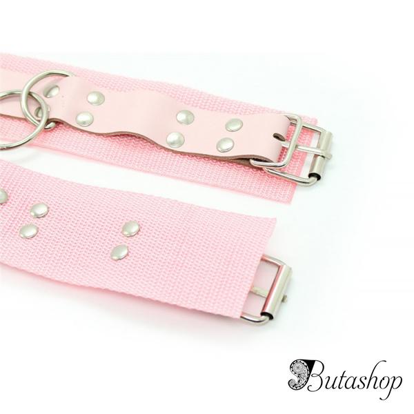 Розовые наручники на цепочке - www.butashop.com