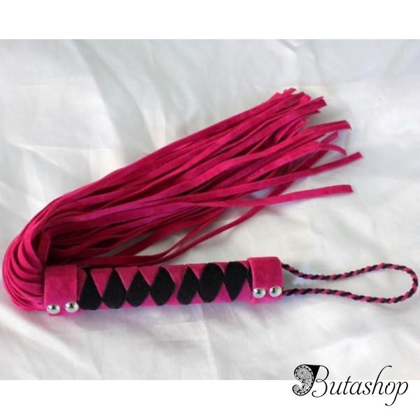 РАСПРОДАЖА! Розовая плетка с черным переплетом - butashop.com