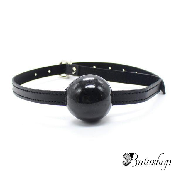 Классический кляп с черным шариком - butashop.com