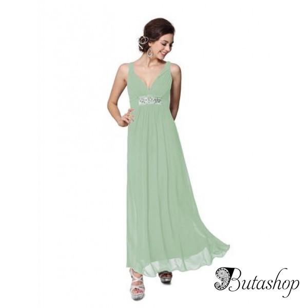 РАСПРОДАЖА! Сексапильное бирюзовое вечернее платье - butashop.com