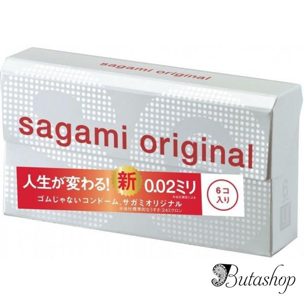 Полиуретановые презервативы Sagami Original 0.02мм, 6 шт - butashop.com