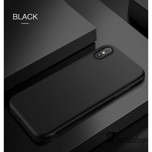 РАСПРОДАЖА! Чехол для Iphone XS / Iphone X / Iphone 10 из тонкого матового TPU черный - butashop.com