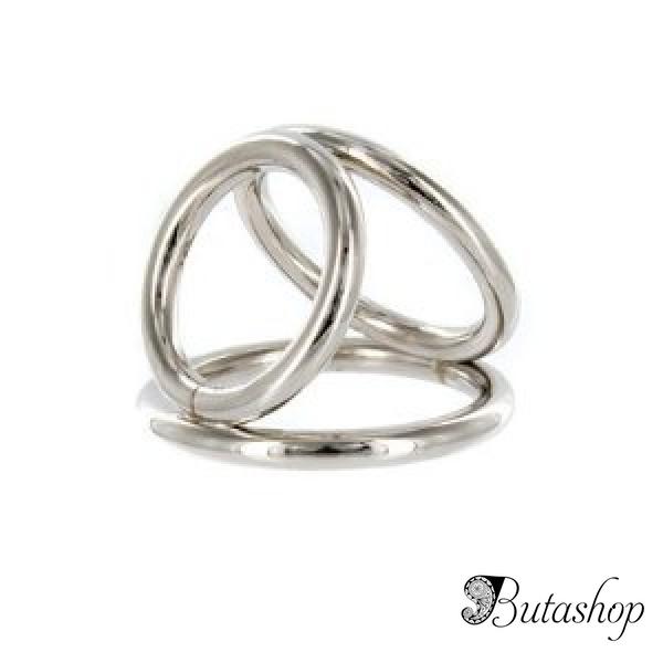Тройное хромированое кольцо - butashop.com