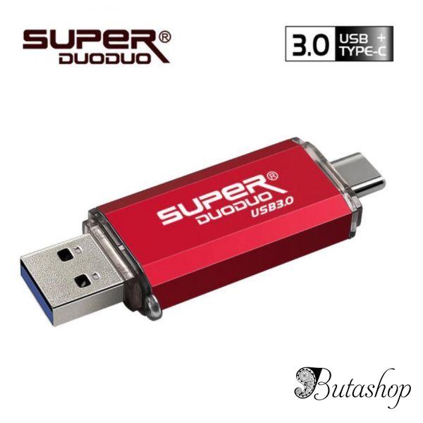 флеш накопитель flash drive usb 3.0 128gb type-c micro-usb - butashop.com