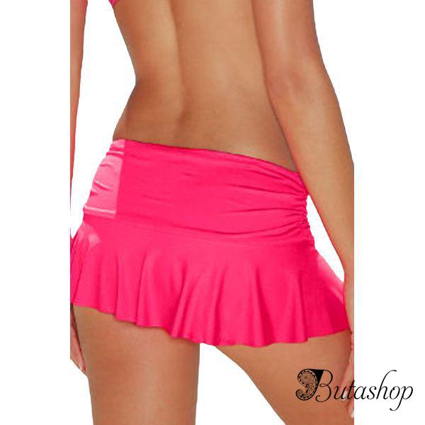 Розовая юбочка-бикини с разрезом - butashop.com
