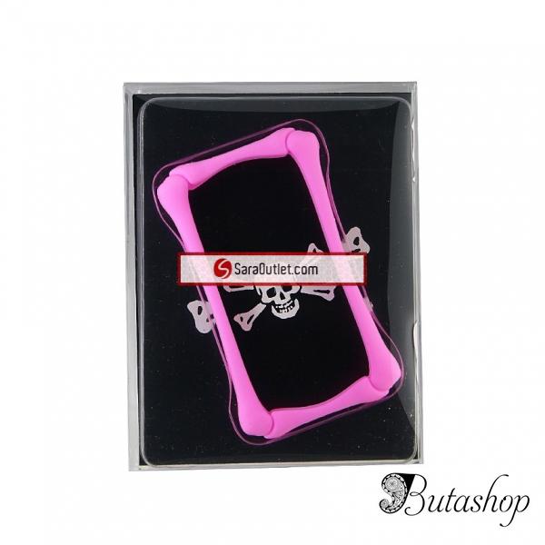РАСПРОДАЖА! Silicone Protective Frame for iPhone 4/4S (Pink) - butashop.com