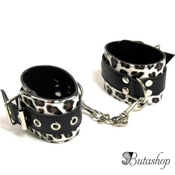 Леопардовые наручники - butashop.com