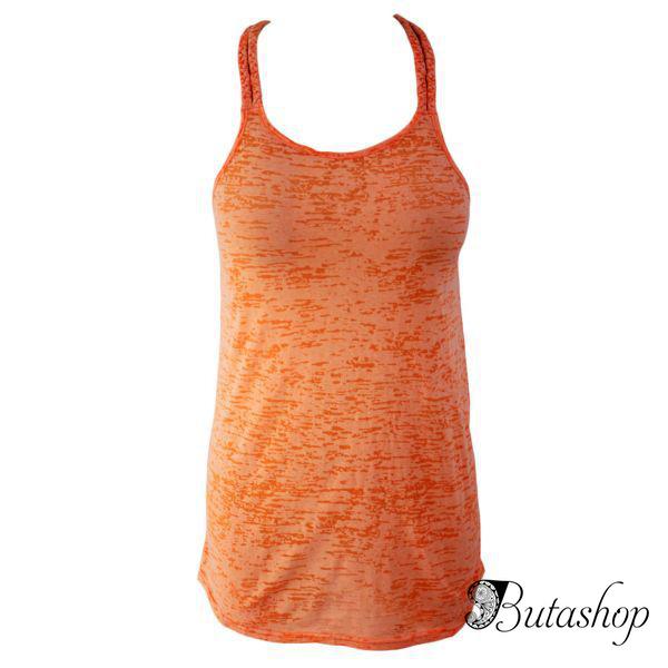 Оранжевое пляжное платье - butashop.com