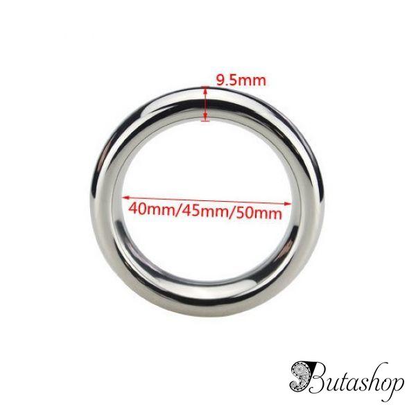 Stainless Steel Donut Cock Ring - butashop.com