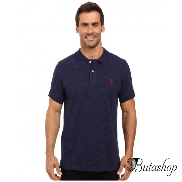 РАСПРОДАЖА! Поло U.S. POLO ASSN. Short Sleeve Fleck Pique Polo Shirt - butashop.com