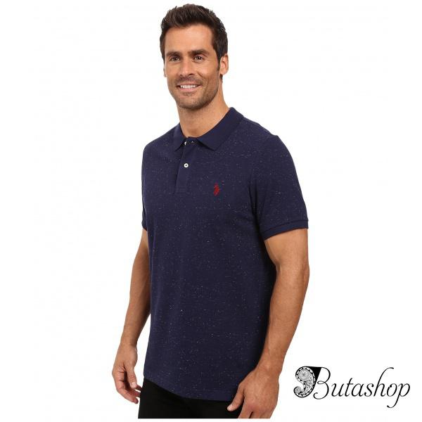 РАСПРОДАЖА! Поло U.S. POLO ASSN. Short Sleeve Fleck Pique Polo Shirt - butashop.com