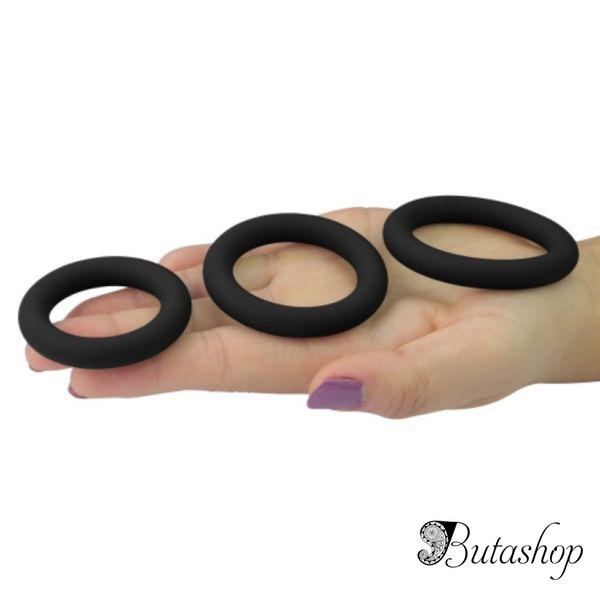 Мягкие силиконовые кольца для пениса Power Plus Soft Silicone Pro Ring - butashop.com